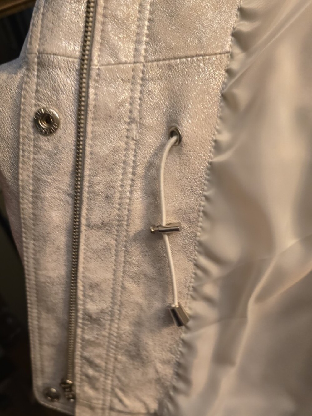 GUESS Metallic Silver Utility Jacket - Picture 11 of 15